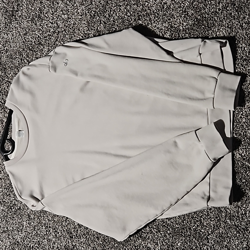 Alo yoga chill crew sweat shirt bone size small